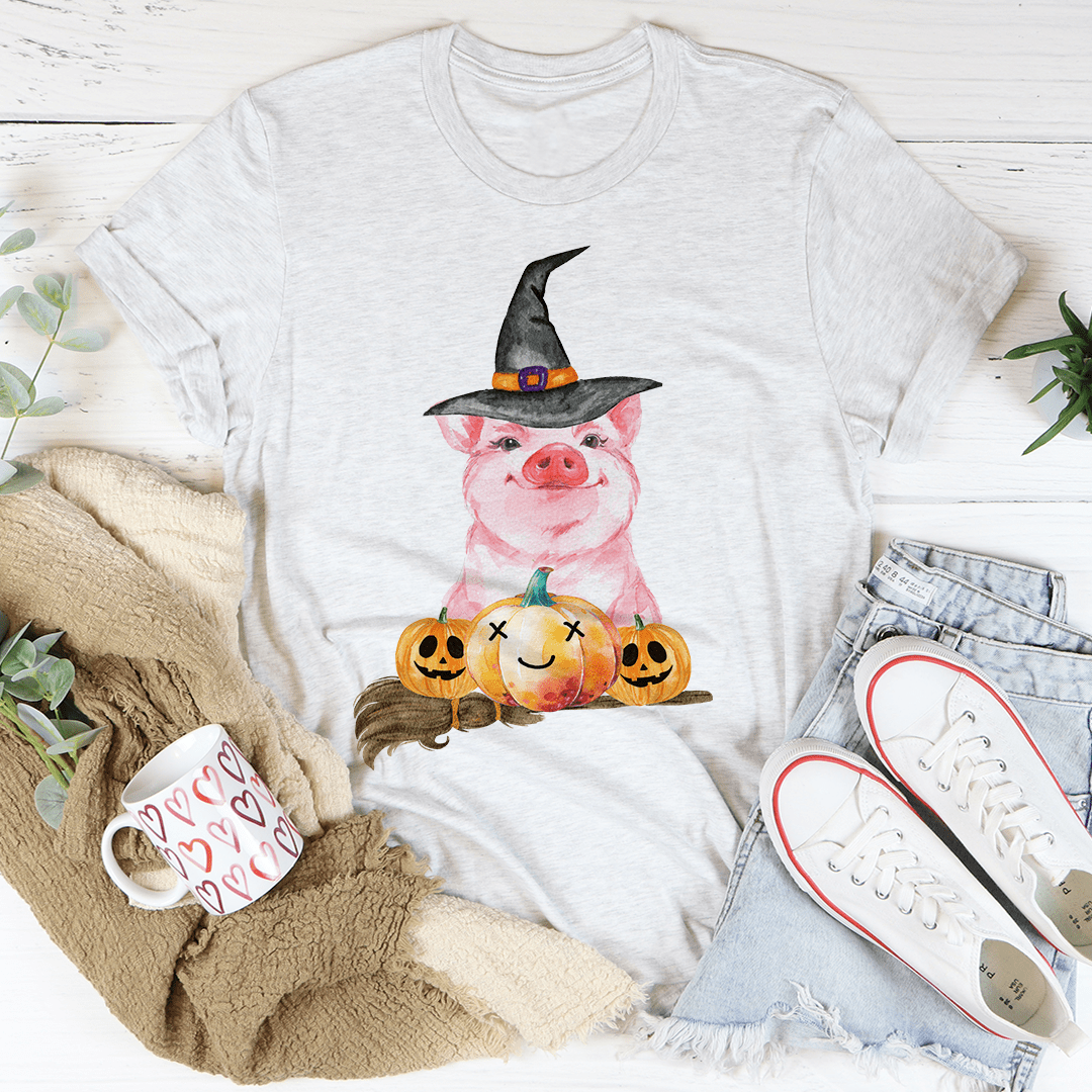Halloween Pig Tee-3