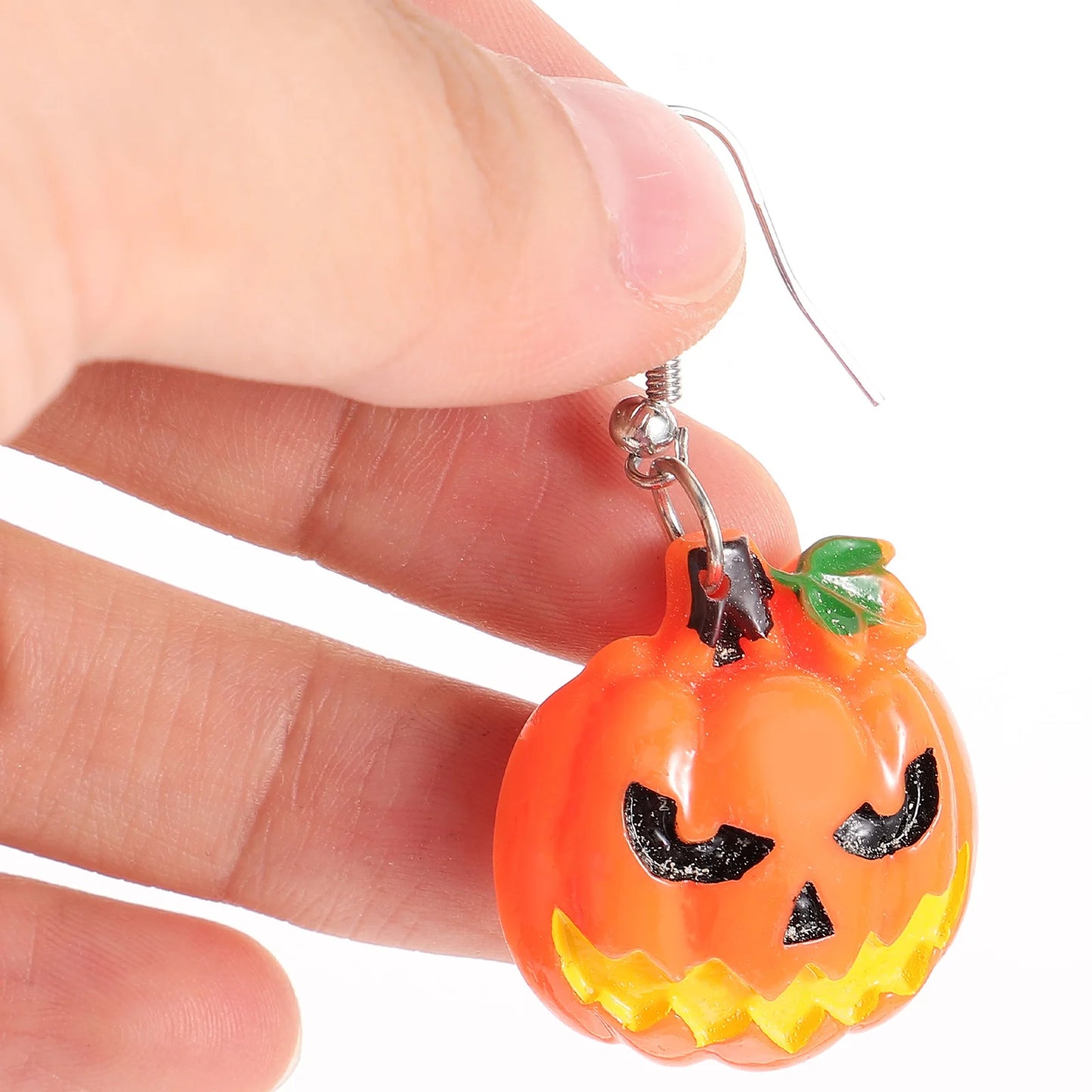 1 Pair Halloween Pumpkin Fall For Girls Party Costume Accessories Festival Cosplay Decorative Ear Jewelries Halloween Dangle