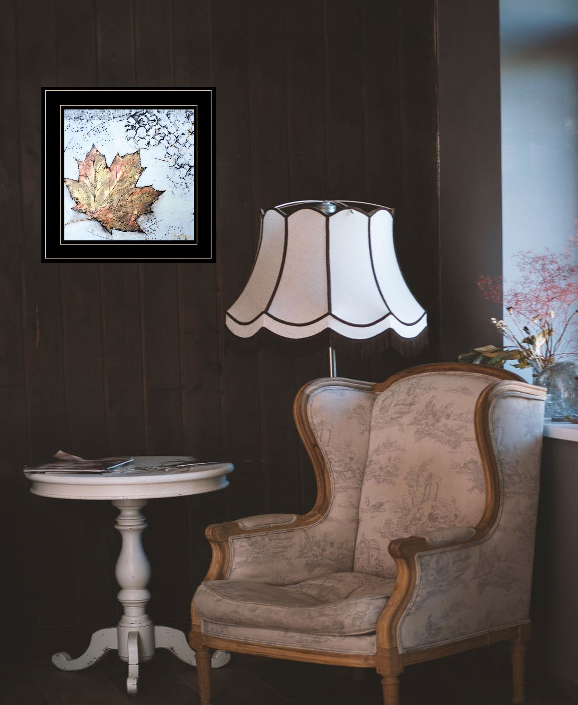 Channeling Fall 1 Black Framed Print Wall Art-3