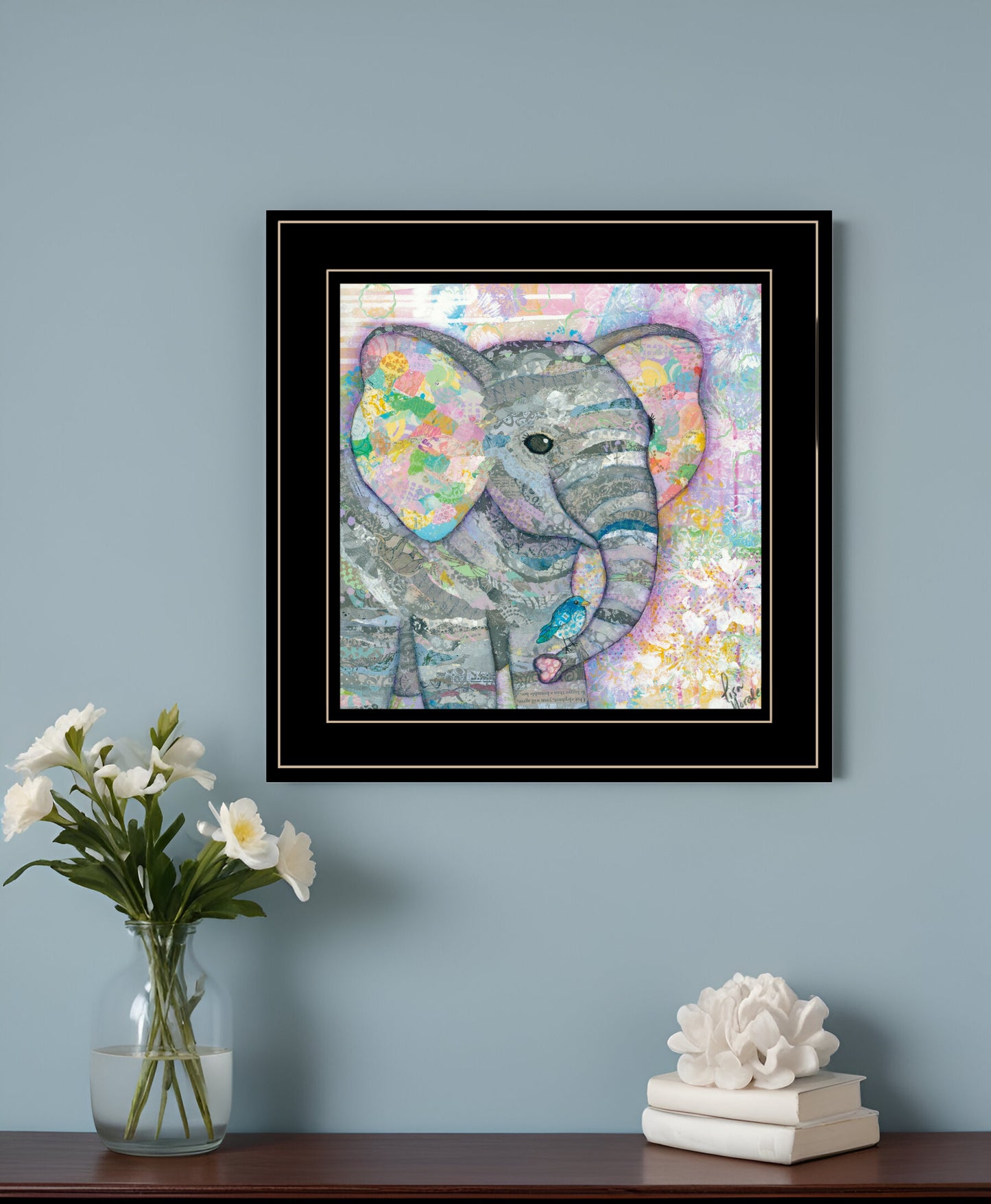 Elephant I 3 Black Framed Print Wall Art-0
