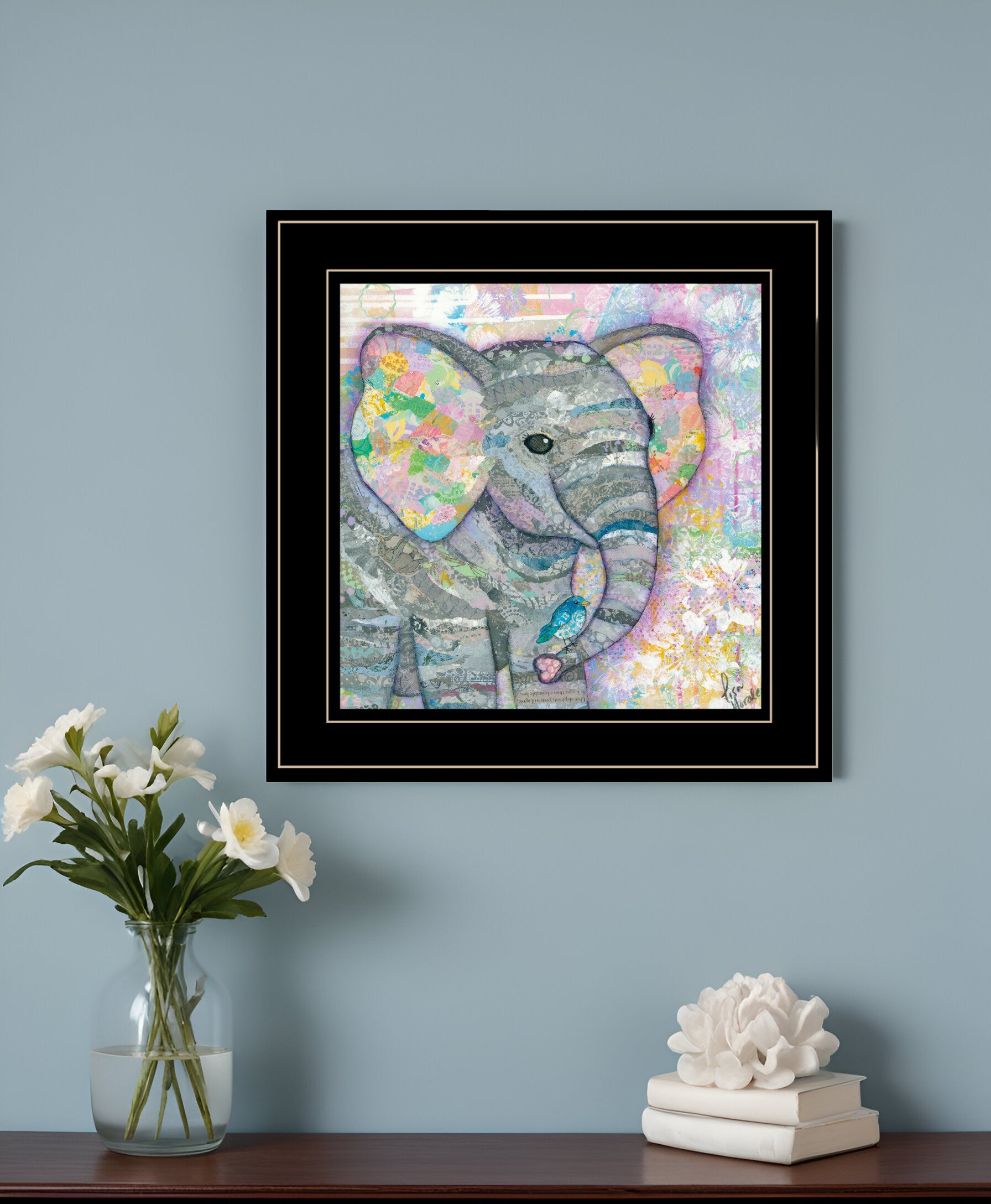 Elephant I 3 Black Framed Print Wall Art-0