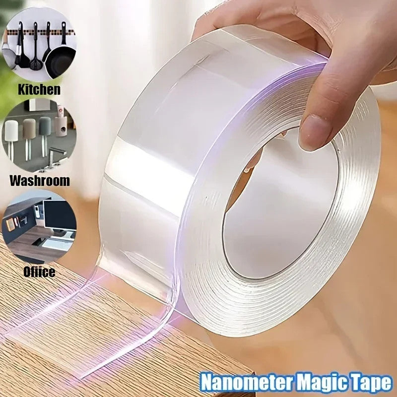 5m/3/2m/1m Nano Tape Extra Strong Double Sided Adhesive Tape Transparent No