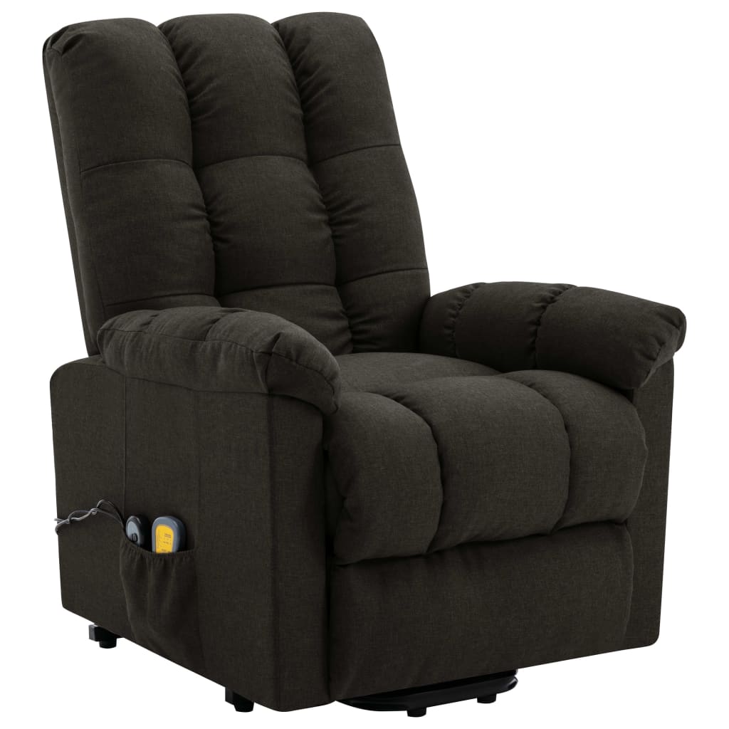 vidaXL Power Lift Recliner Electric Lift Chair for Home Theater Cinema Fabric-1