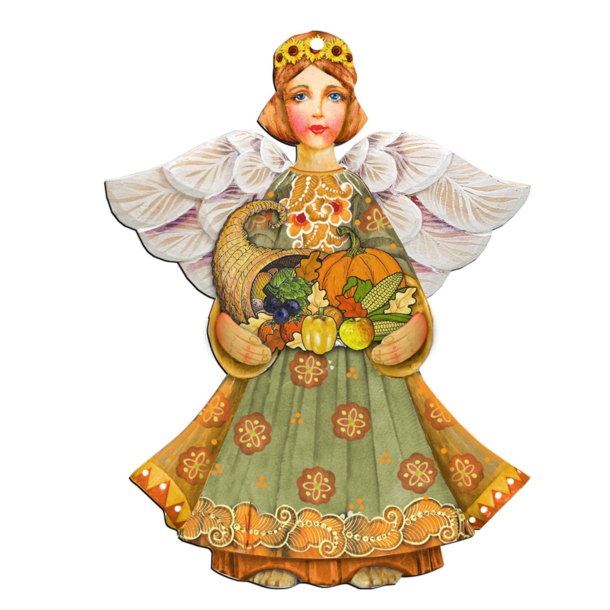Fall Angel Thanksgiving Halloween Door Decor by G. DeBrekht - Thanksgiving Halloween Decor - 8155232H-4