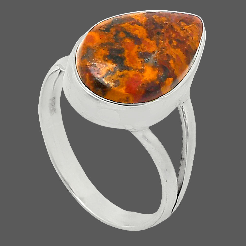 Natural Red Moss Agate Ring size-7 R-1002 SDR239943-2