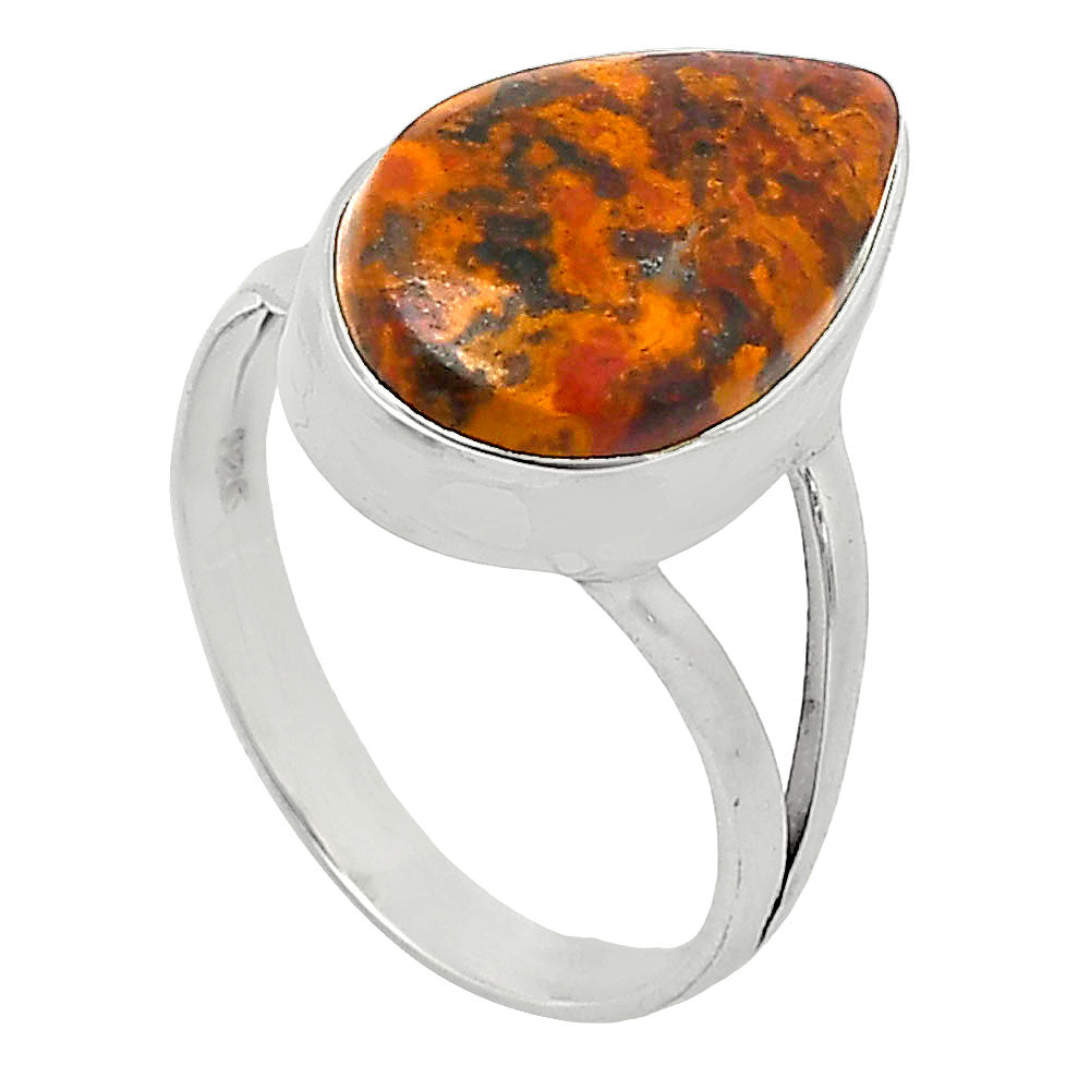 Natural Red Moss Agate Ring size-7 R-1002 SDR239943-1