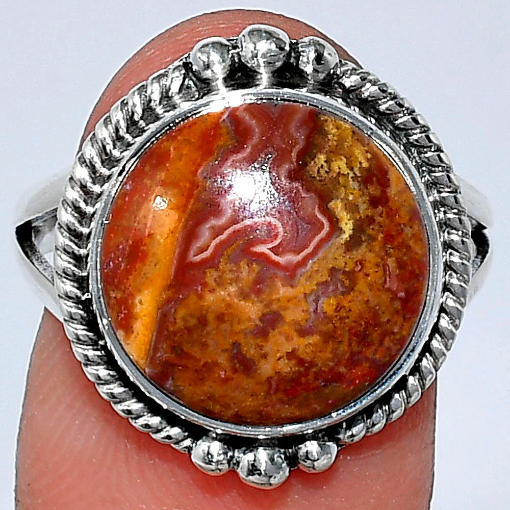 Natural Rare Cady Mountain Agate Ring size-8.5 R-1253 SDR241074-0