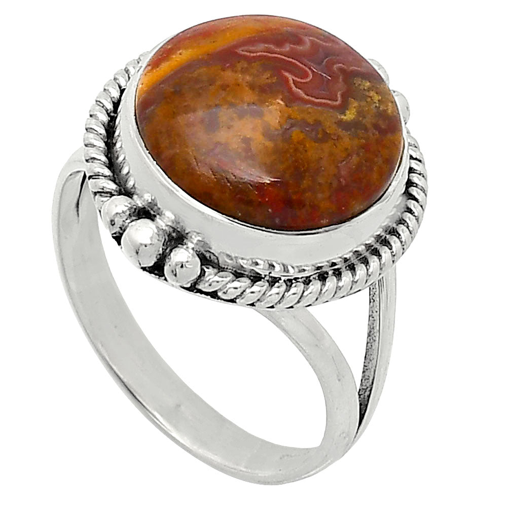 Natural Rare Cady Mountain Agate Ring size-8.5 R-1253 SDR241074-1
