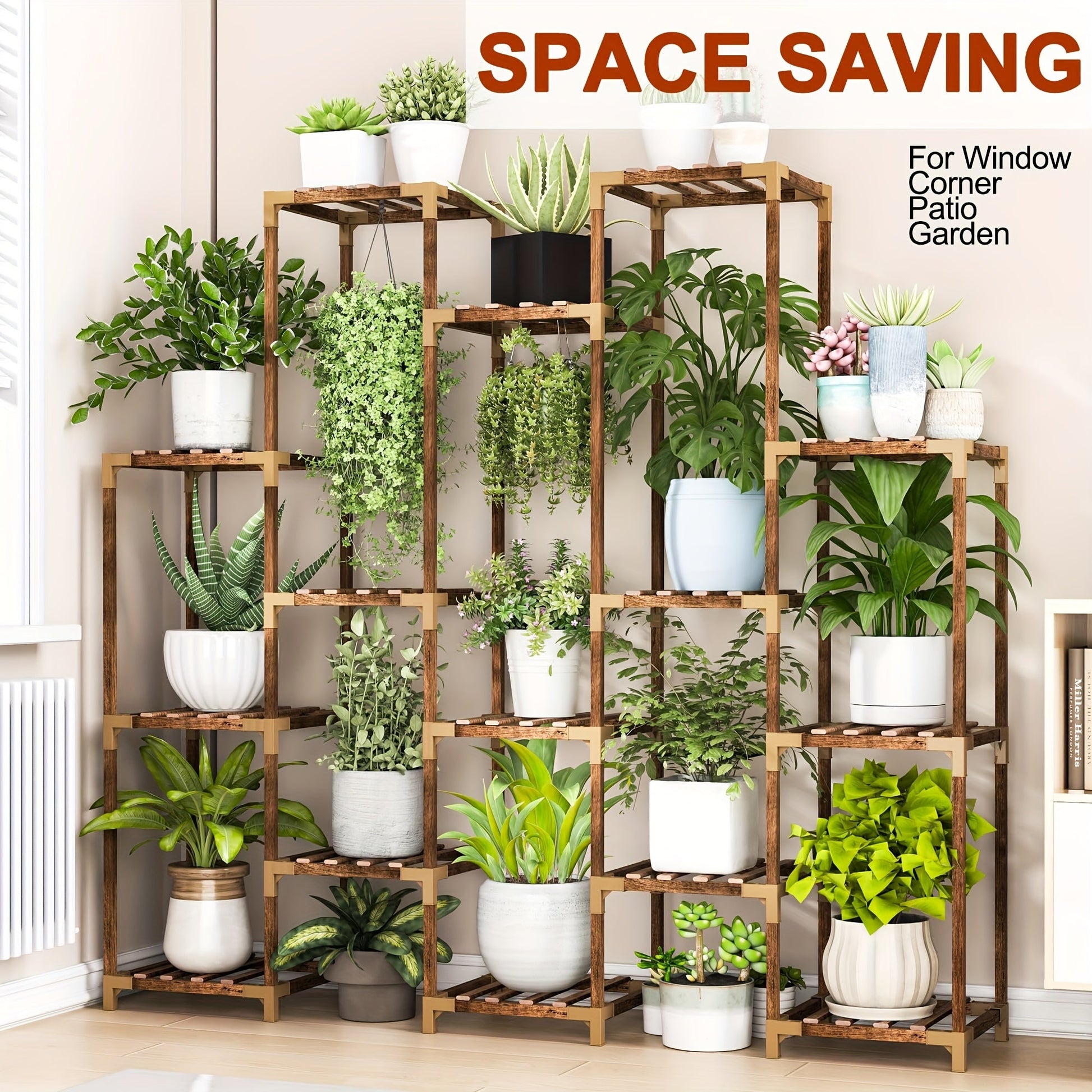 15-Tier Plant Stand Indoor Outdoor Rack-4