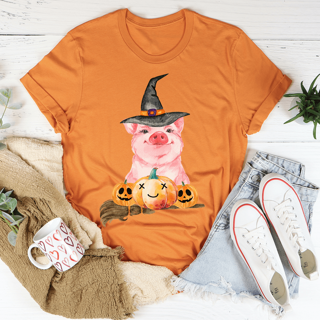 Halloween Pig Tee-2